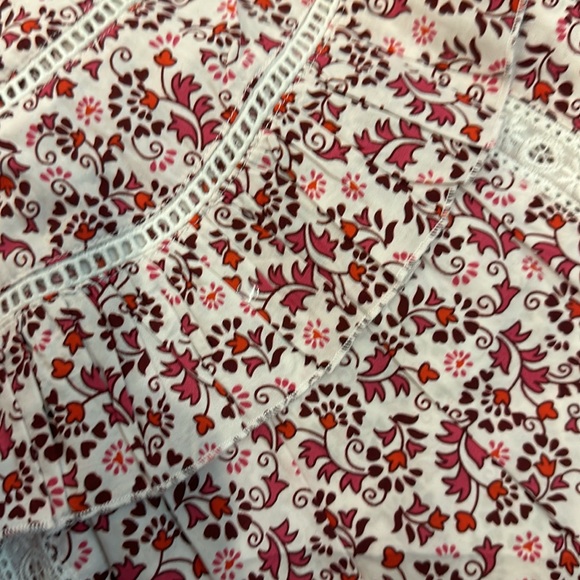 Sonmer Carmen $160 Pink/Burgandy Button Down Blouse - Picture 2 of 5